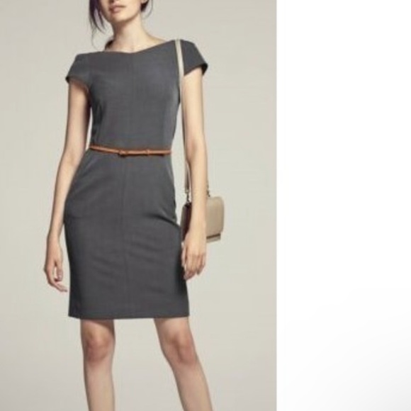 MM Lafleur Dresses & Skirts - MM Lafleur Nisa Dress Charcoal Gray size 6 missing belt